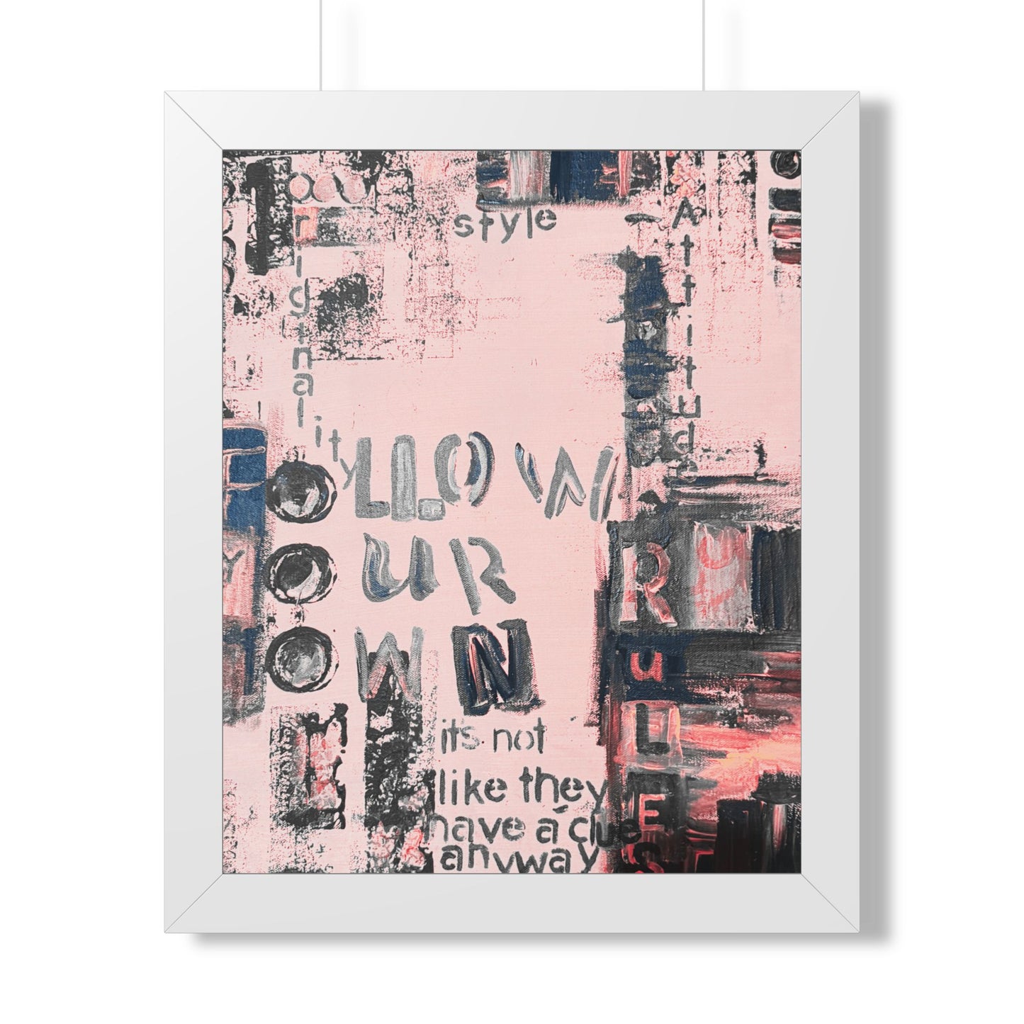 Framed Vertical Poster - Fortunate Lemon Shop