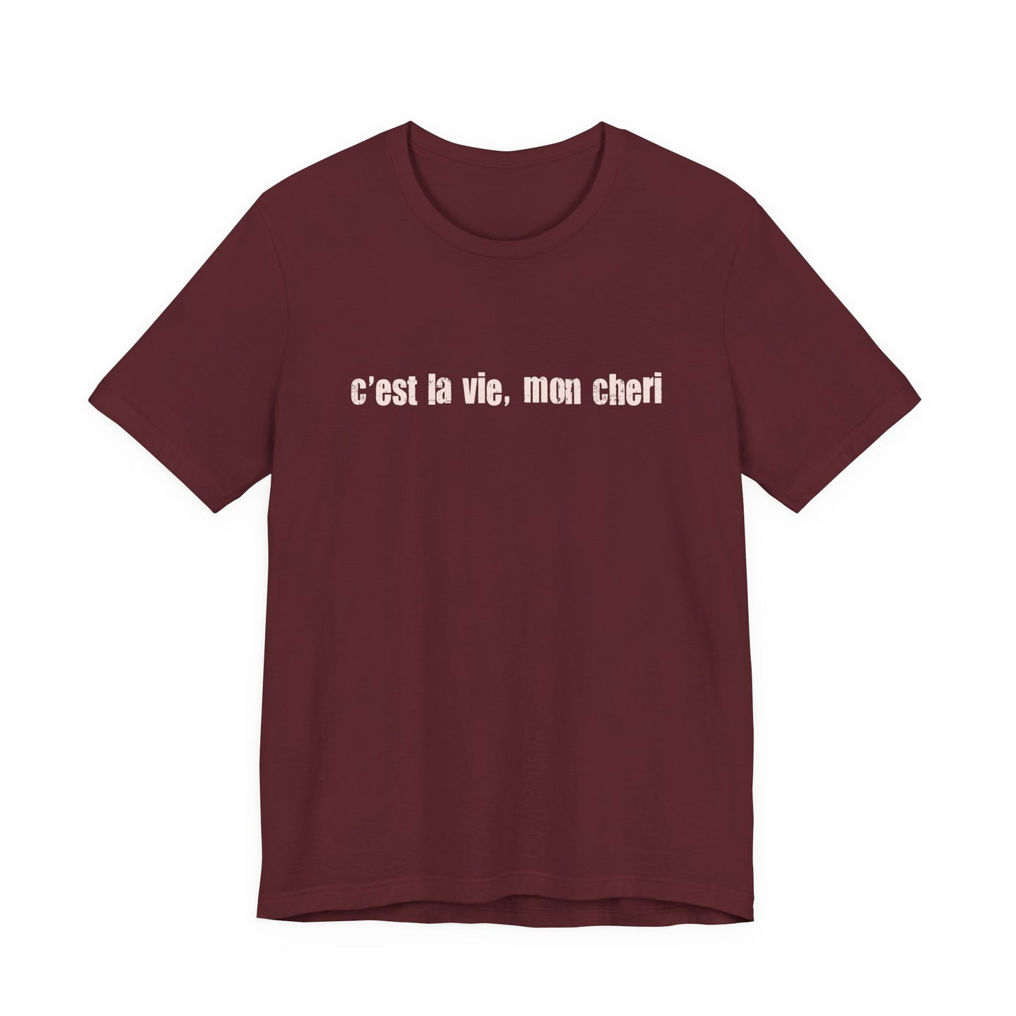 C'est la Vie Mon Cheri Tee — French Phrase Graphic T-Shirt - Fortunate Lemon Shop