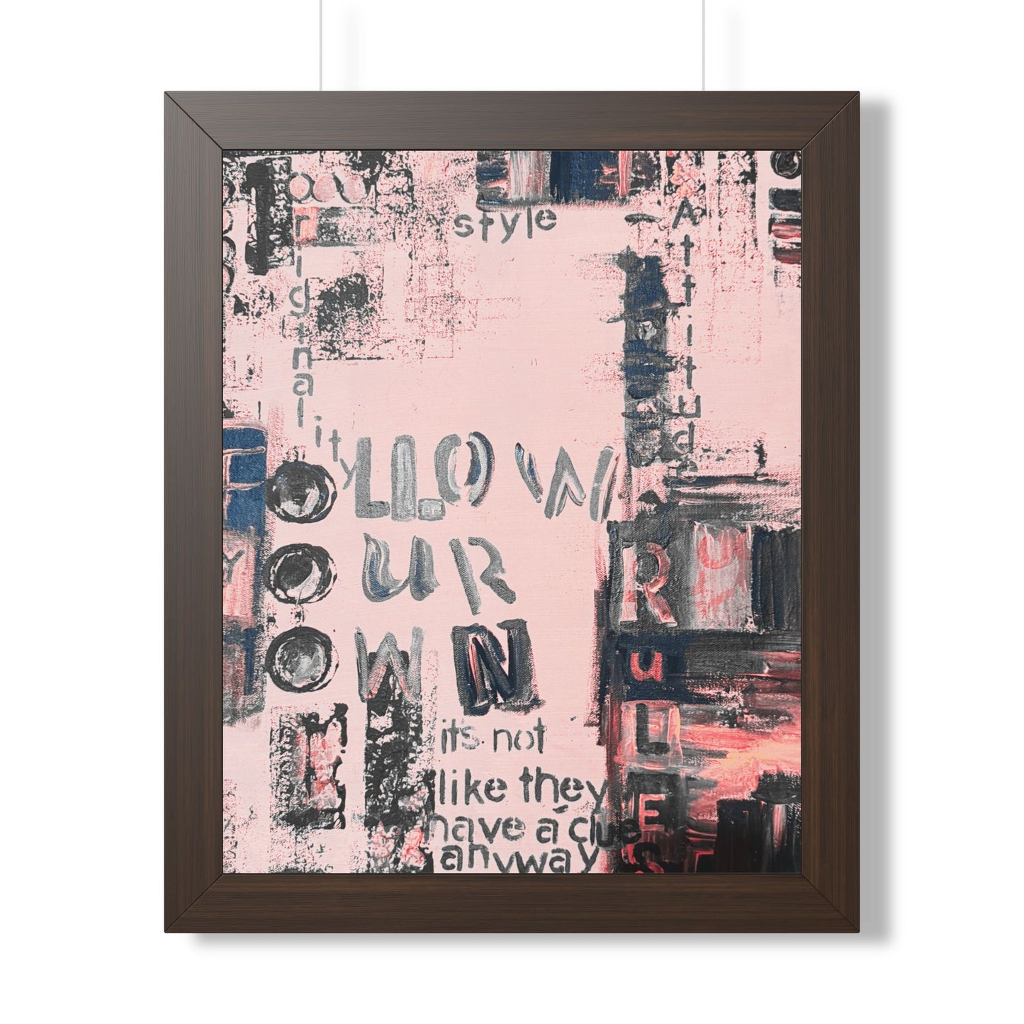 Framed Vertical Poster - Fortunate Lemon Shop
