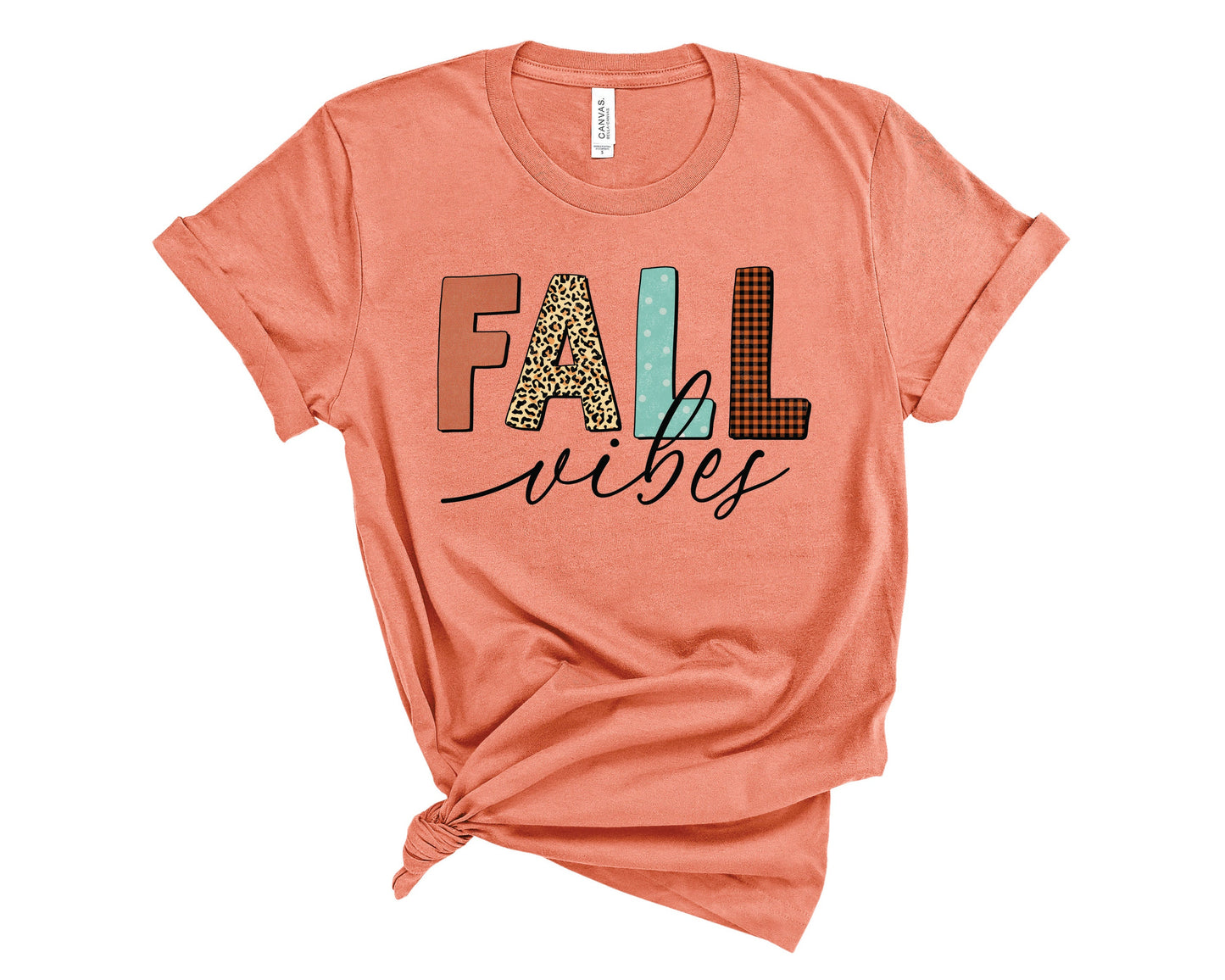 Fall Vibes Plaid - Graphic Tee - Fortunate Lemon Shop