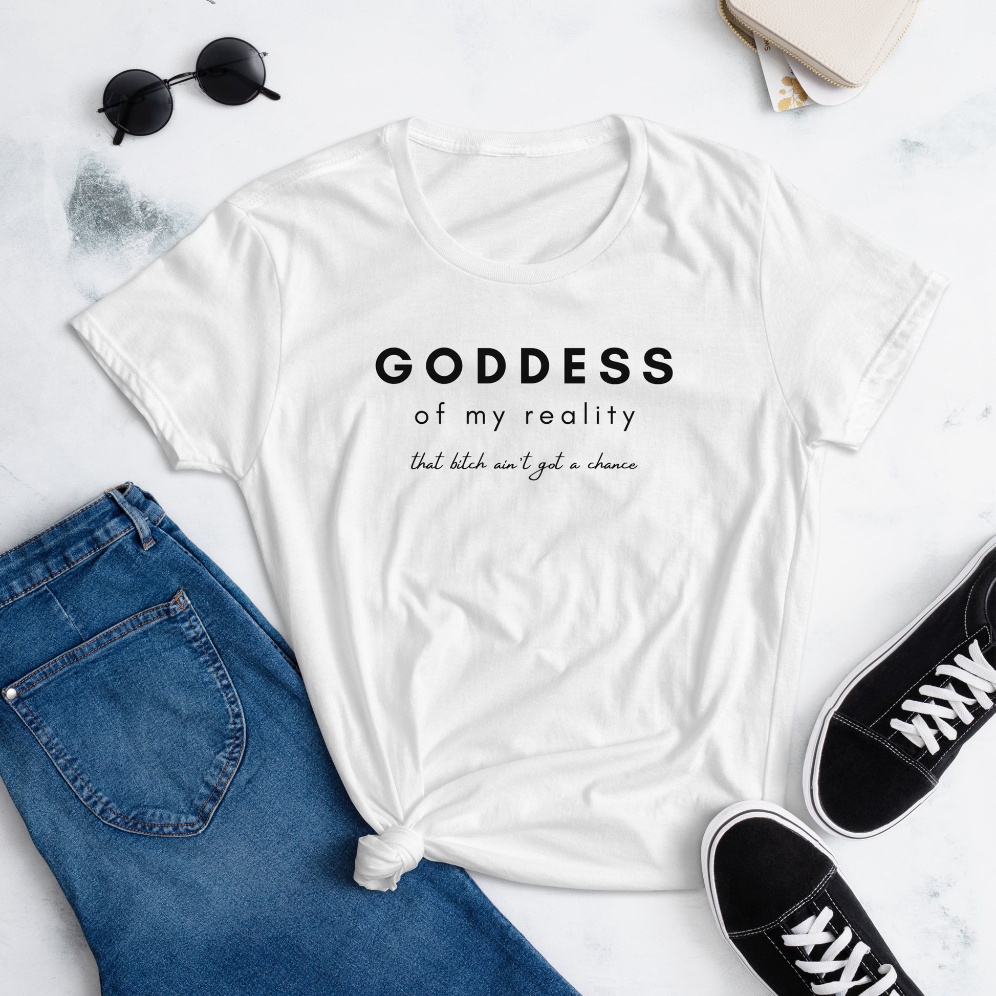 Goddess short sleeve t-shirt - Fortunate Lemon Shop