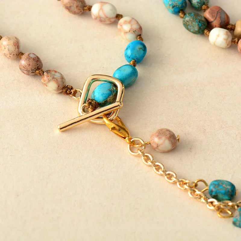 Eternity Semi-Precious Stones Necklace