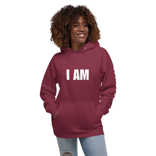 I am Grateful Unisex Hoodie Maroon