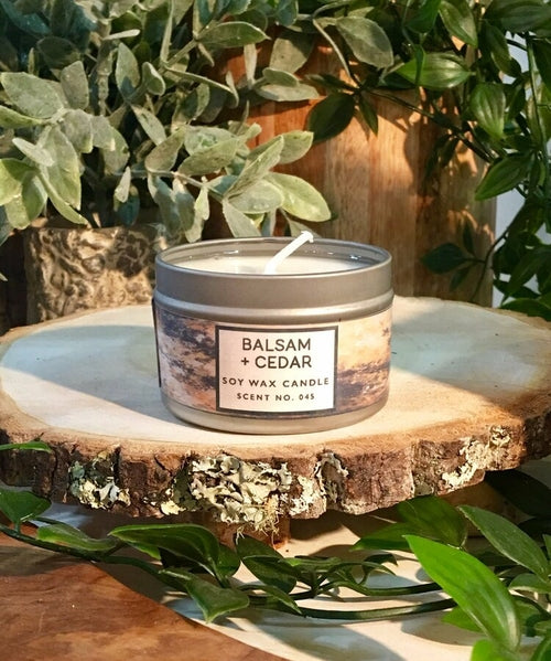 Balsam + Cedar Soy Wax Candle 4oz