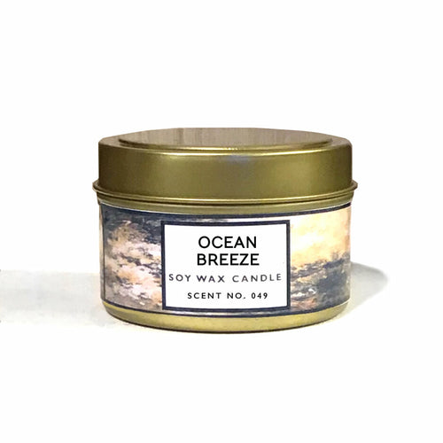 Ocean Breeze Scented Soy Wax Candle 4oz