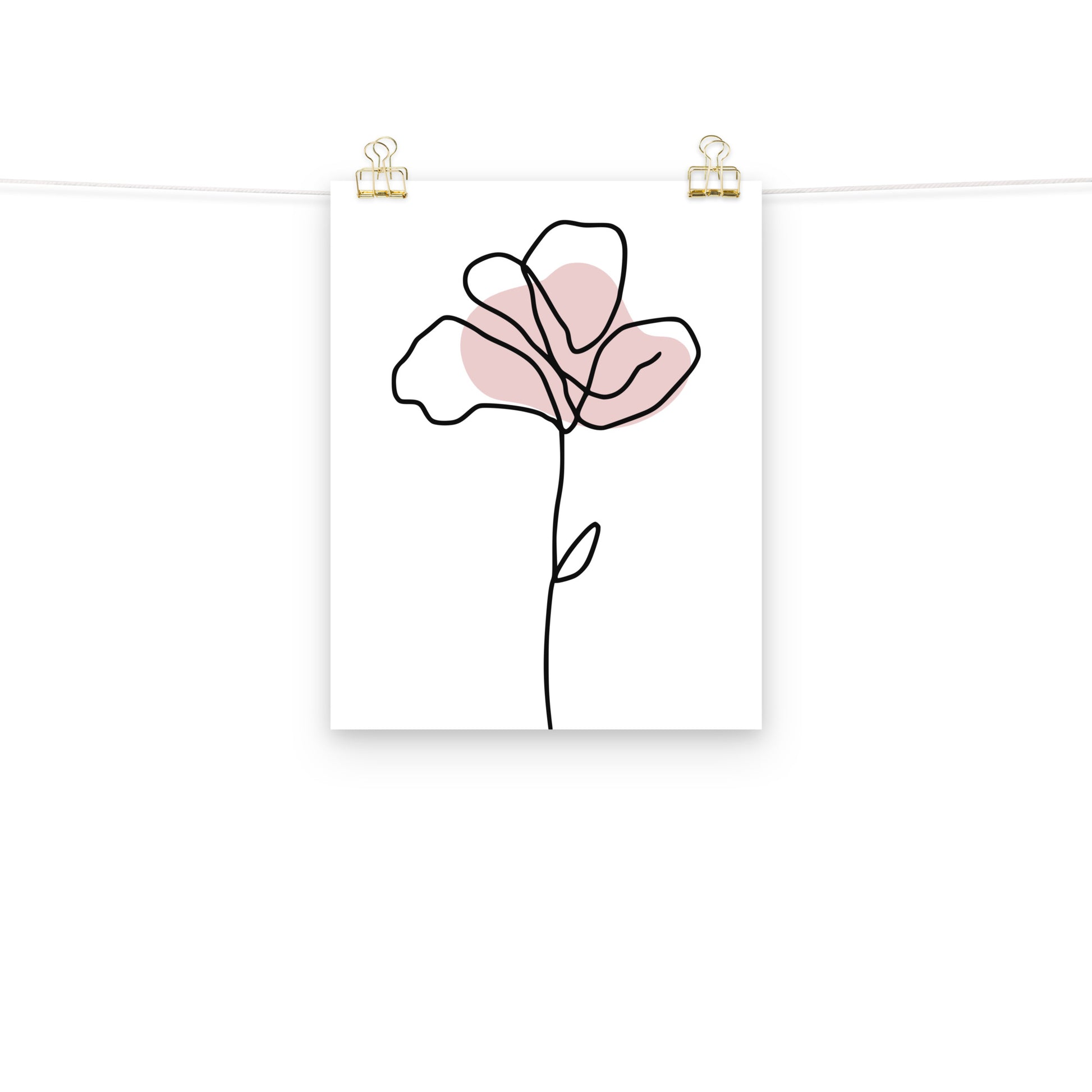 Pink Flower Art Print - Fortunate Lemon Shop