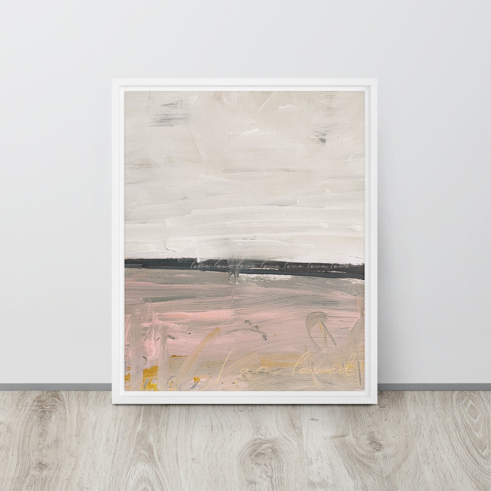 Pink Love Framed canvas - Fortunate Lemon Shop