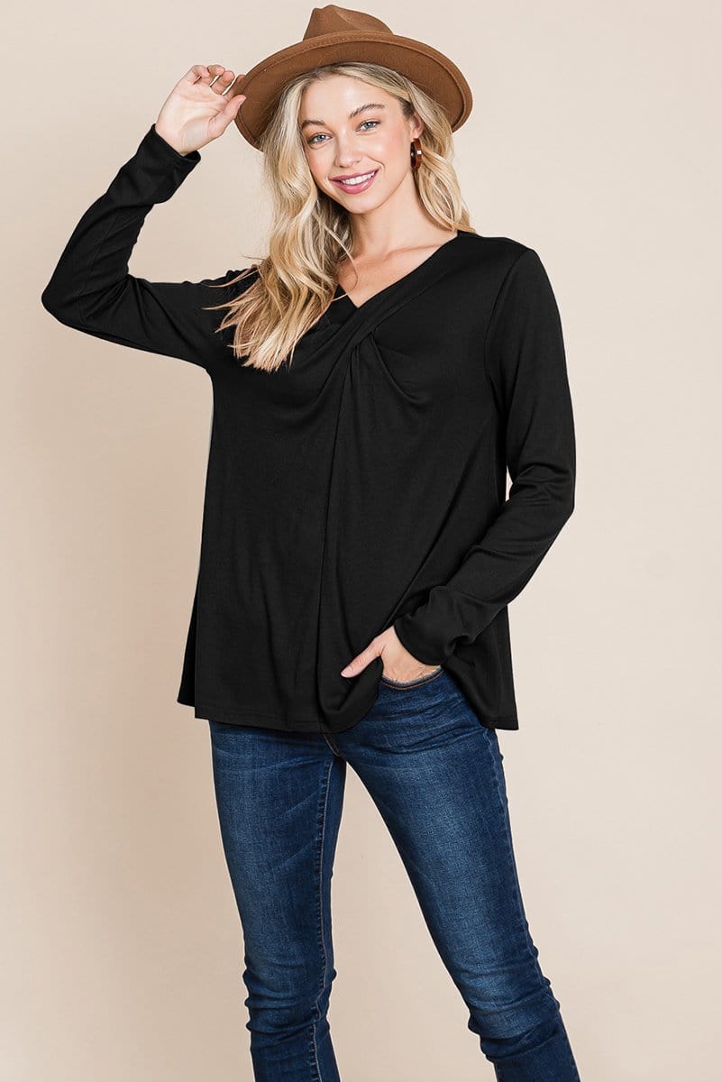 Fold knotted Twist Sweatshirts - Fortunate Lemon Shop