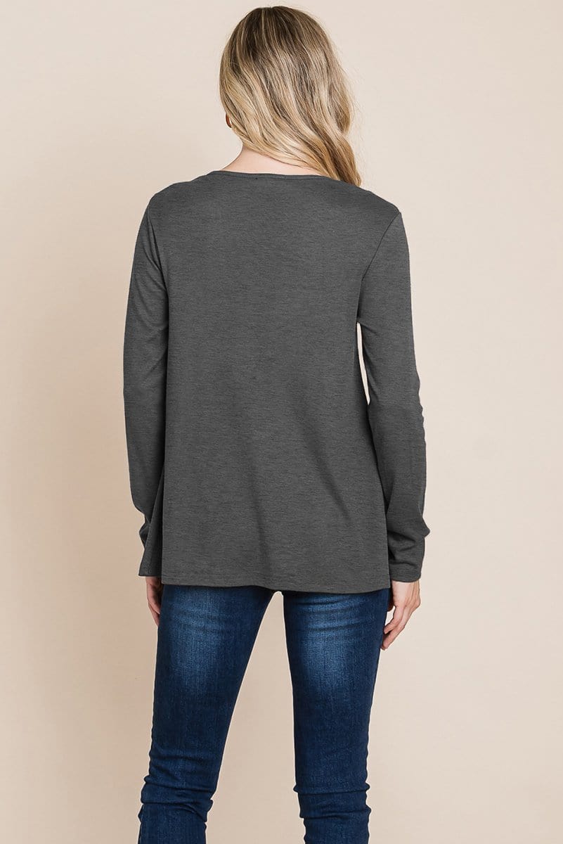 Fold knotted Twist Sweatshirts - Fortunate Lemon Shop