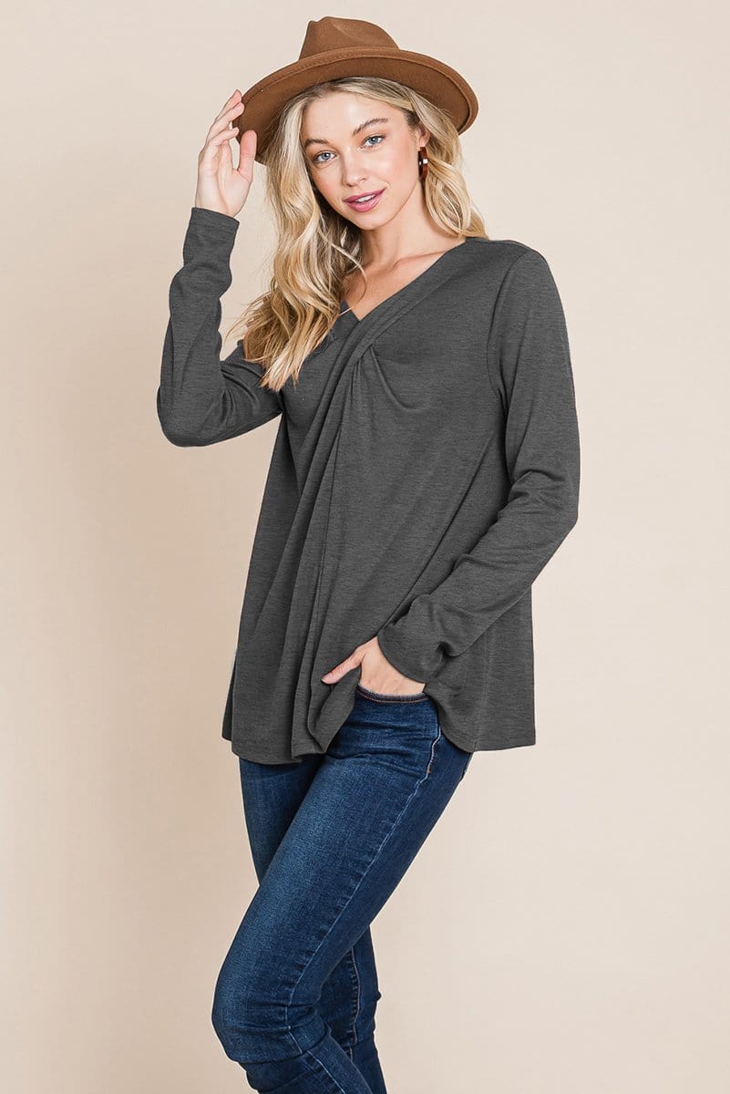 Fold knotted Twist Sweatshirts - Fortunate Lemon Shop