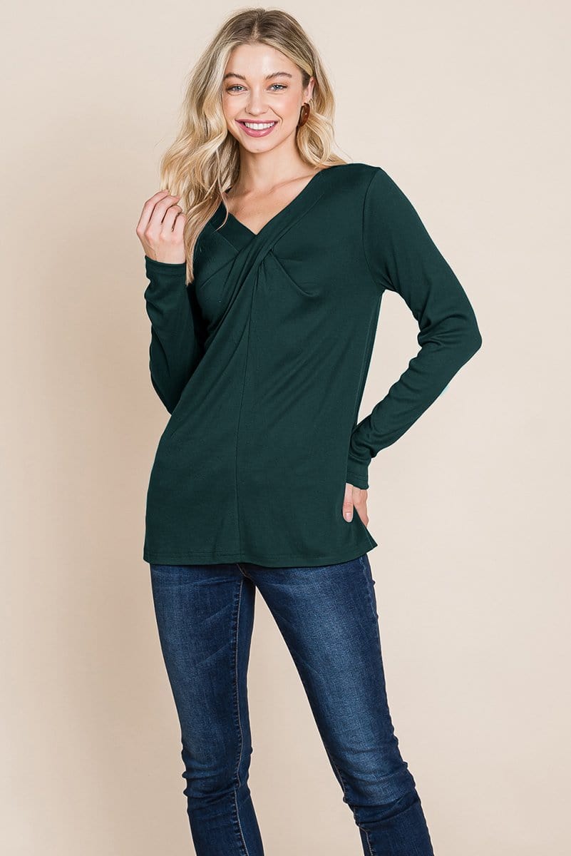 Fold knotted Twist Sweatshirts - Fortunate Lemon Shop