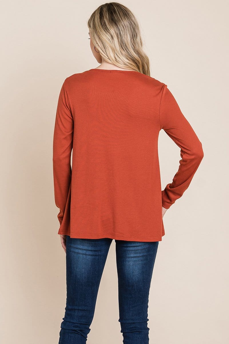 Fold knotted Twist Sweatshirts - Fortunate Lemon Shop