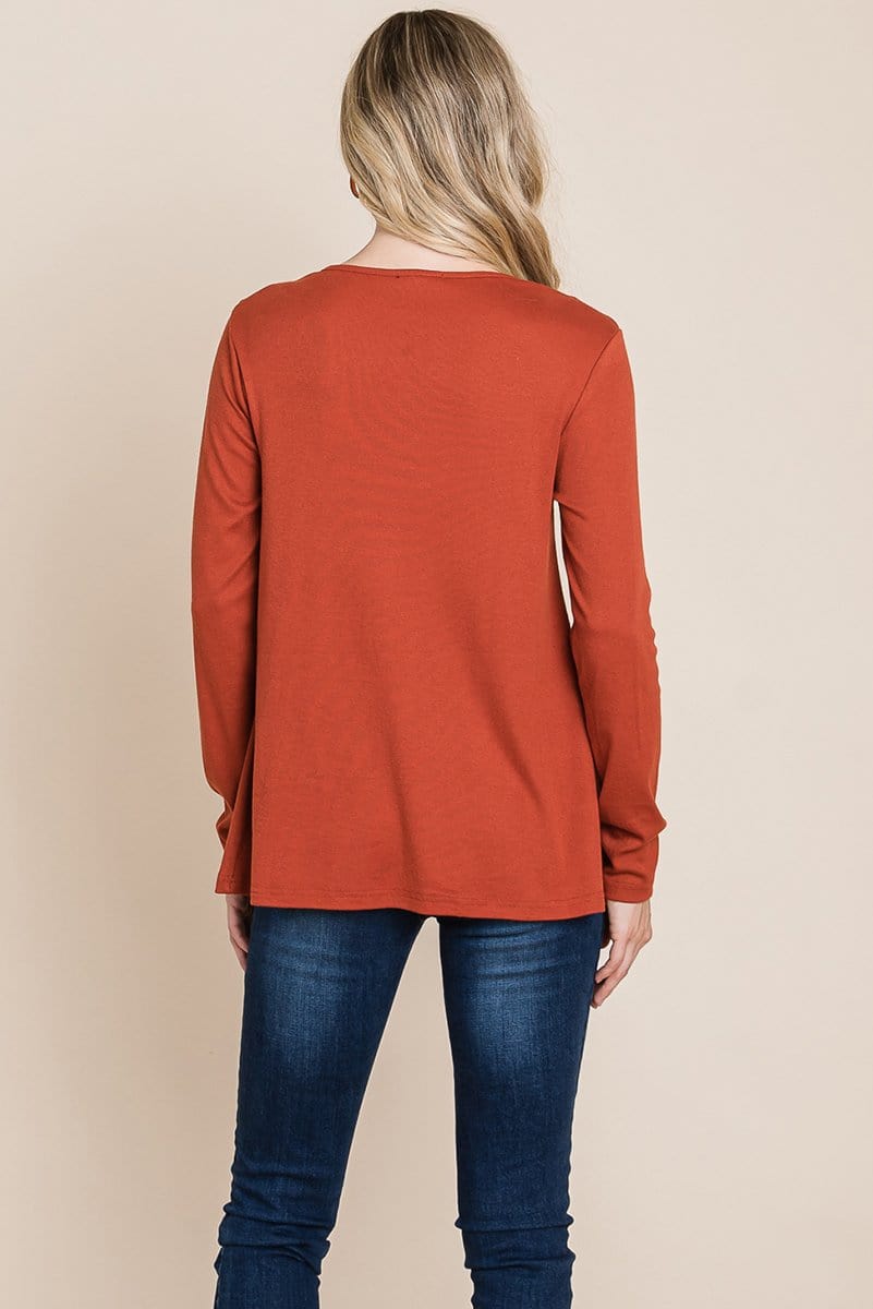 Fold knotted Twist Sweatshirts - Fortunate Lemon Shop