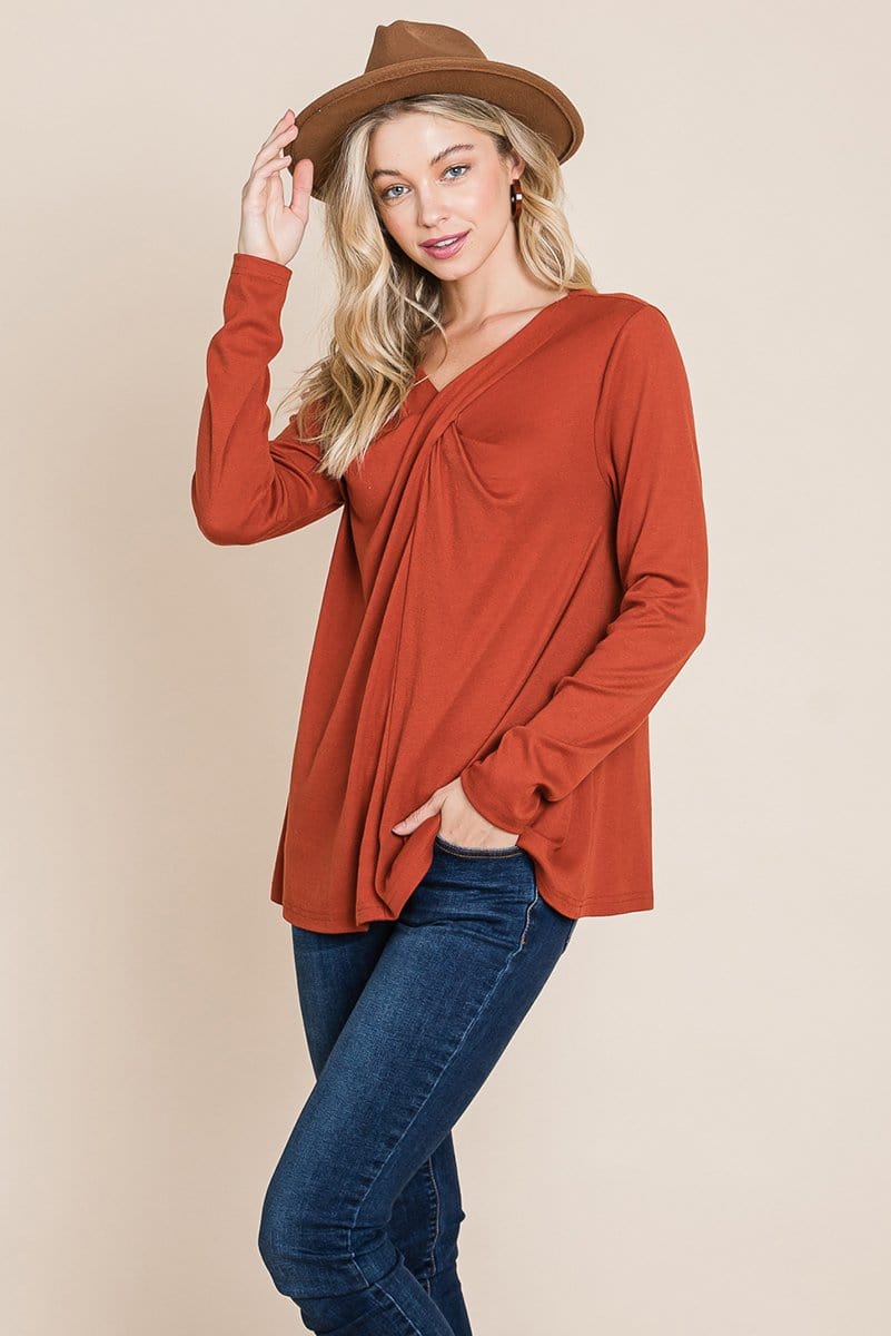 Fold knotted Twist Sweatshirts - Fortunate Lemon Shop