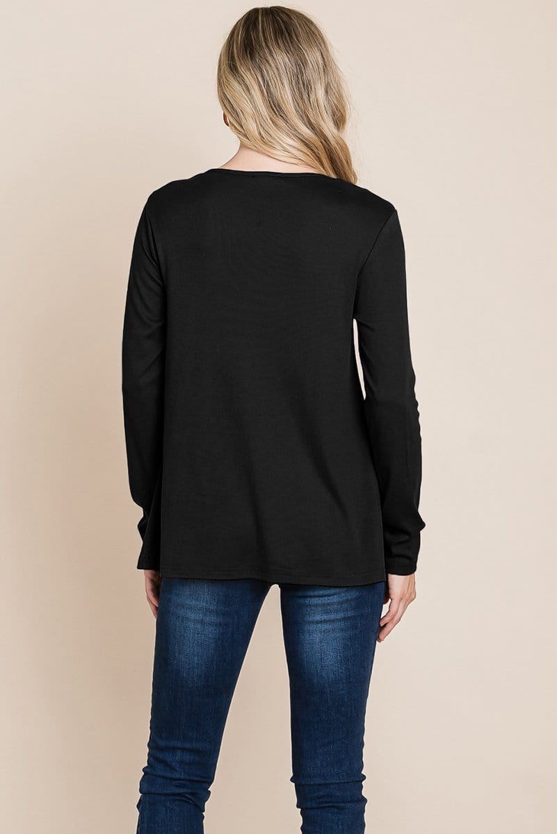 Fold knotted Twist Sweatshirts - Fortunate Lemon Shop