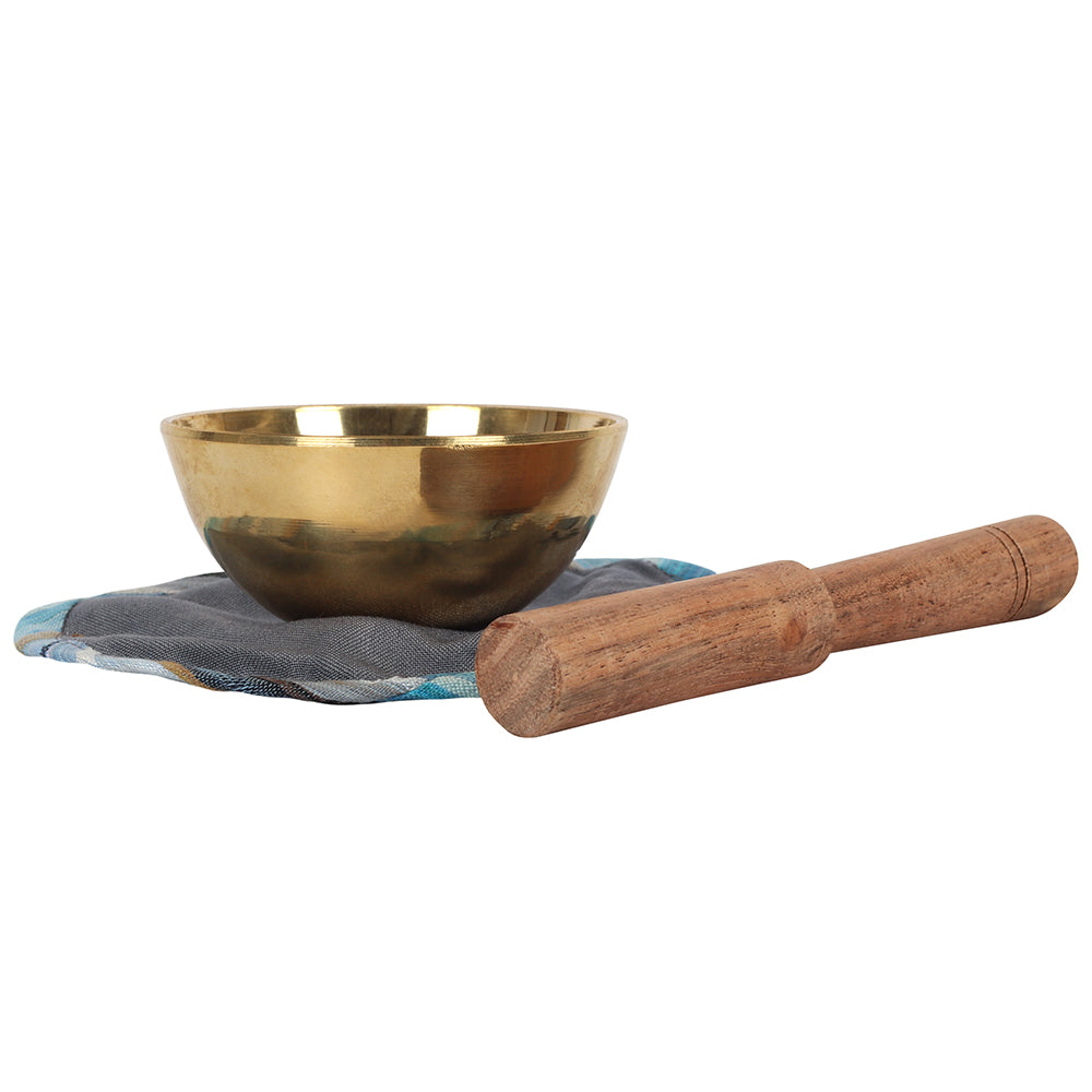 Small Polished Brass Singing Bowl - Fortunate Lemon Shop
