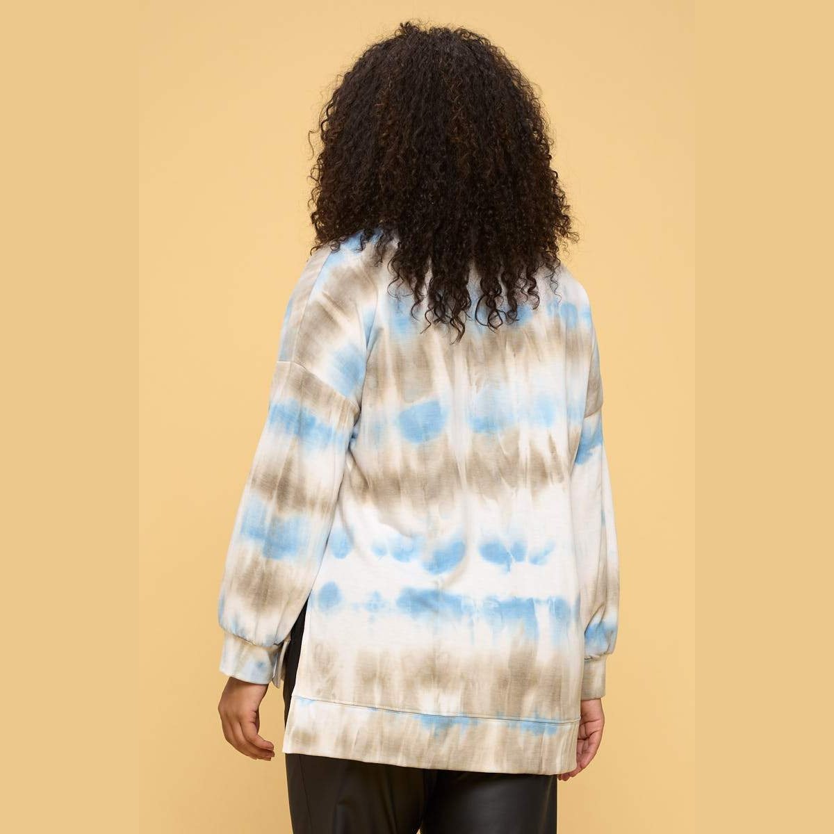 Tie Dye Cotton Fleece Sweatshirt