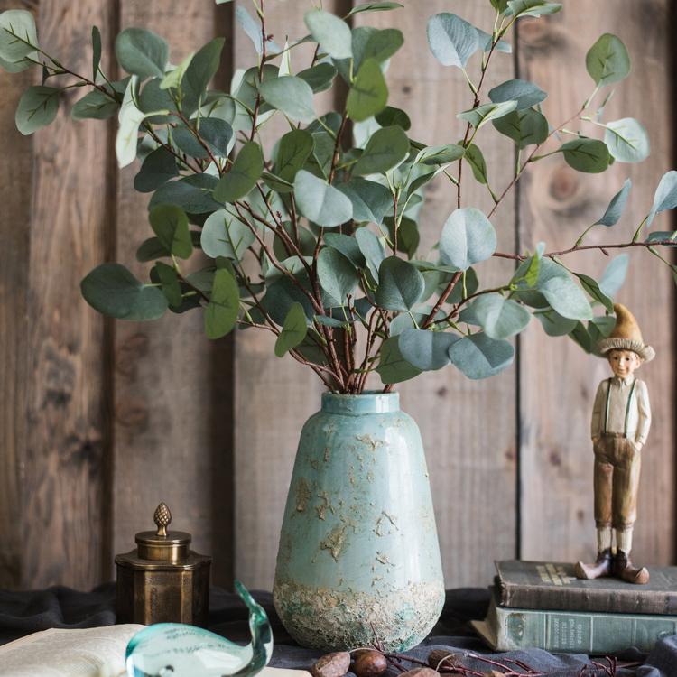 Turquoise Ceramic Vase - Fortunate Lemon Shop
