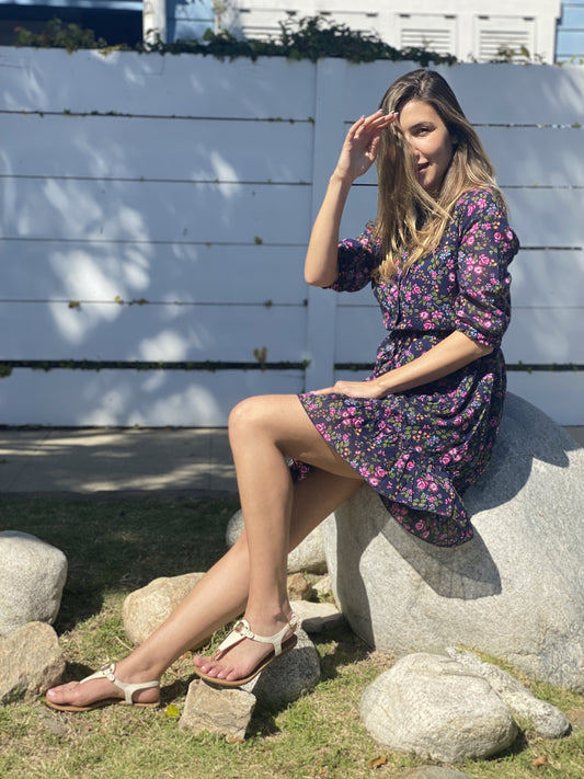 VIRGO MINI DRESS - GEMMA PURPLE - Fortunate Lemon Shop