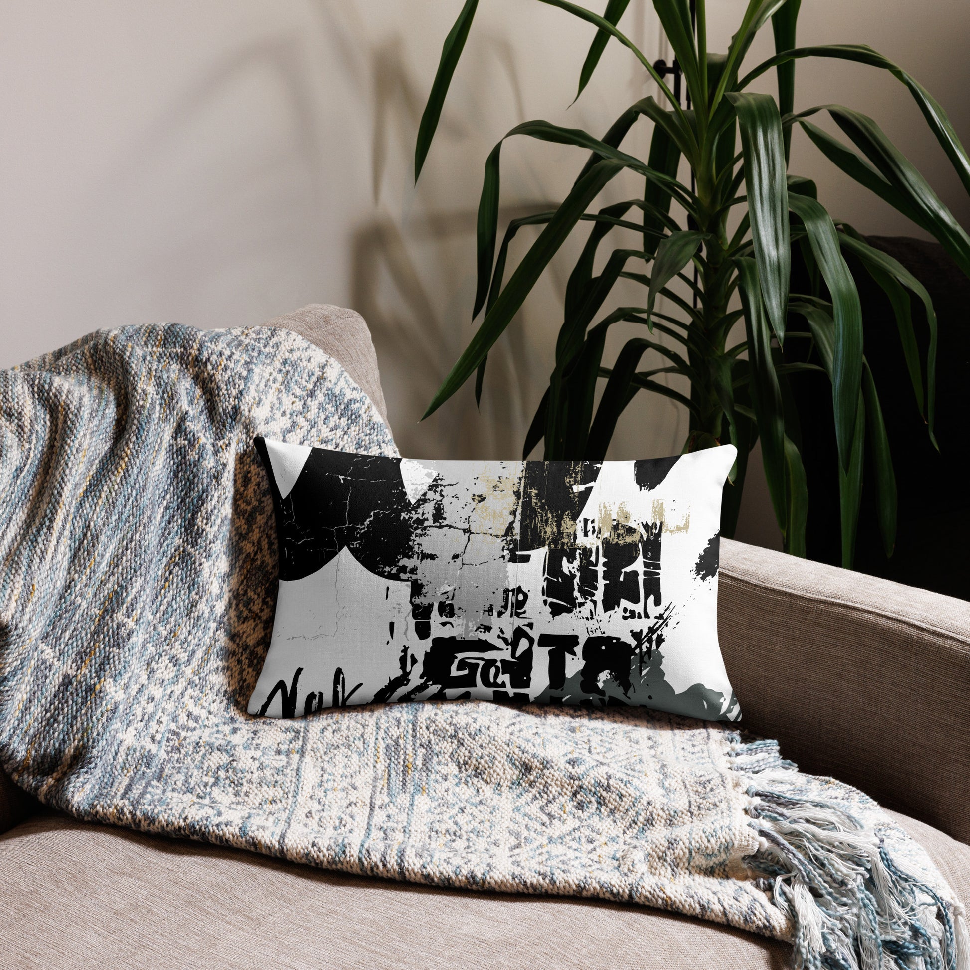 Modern Grunge Premium Pillow