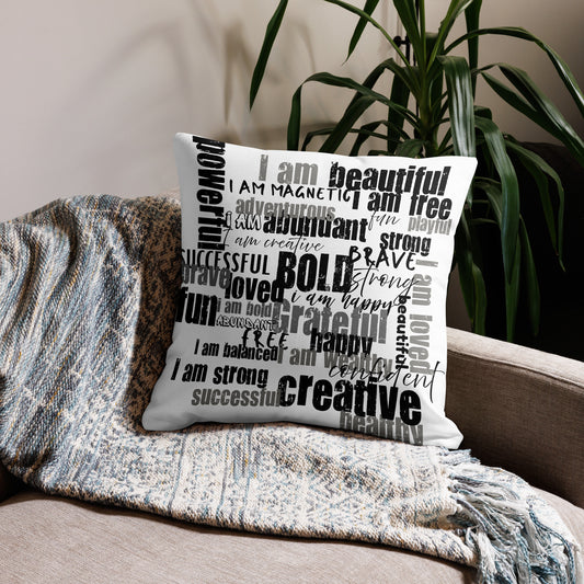 I AM Premium Pillow 22″×22″