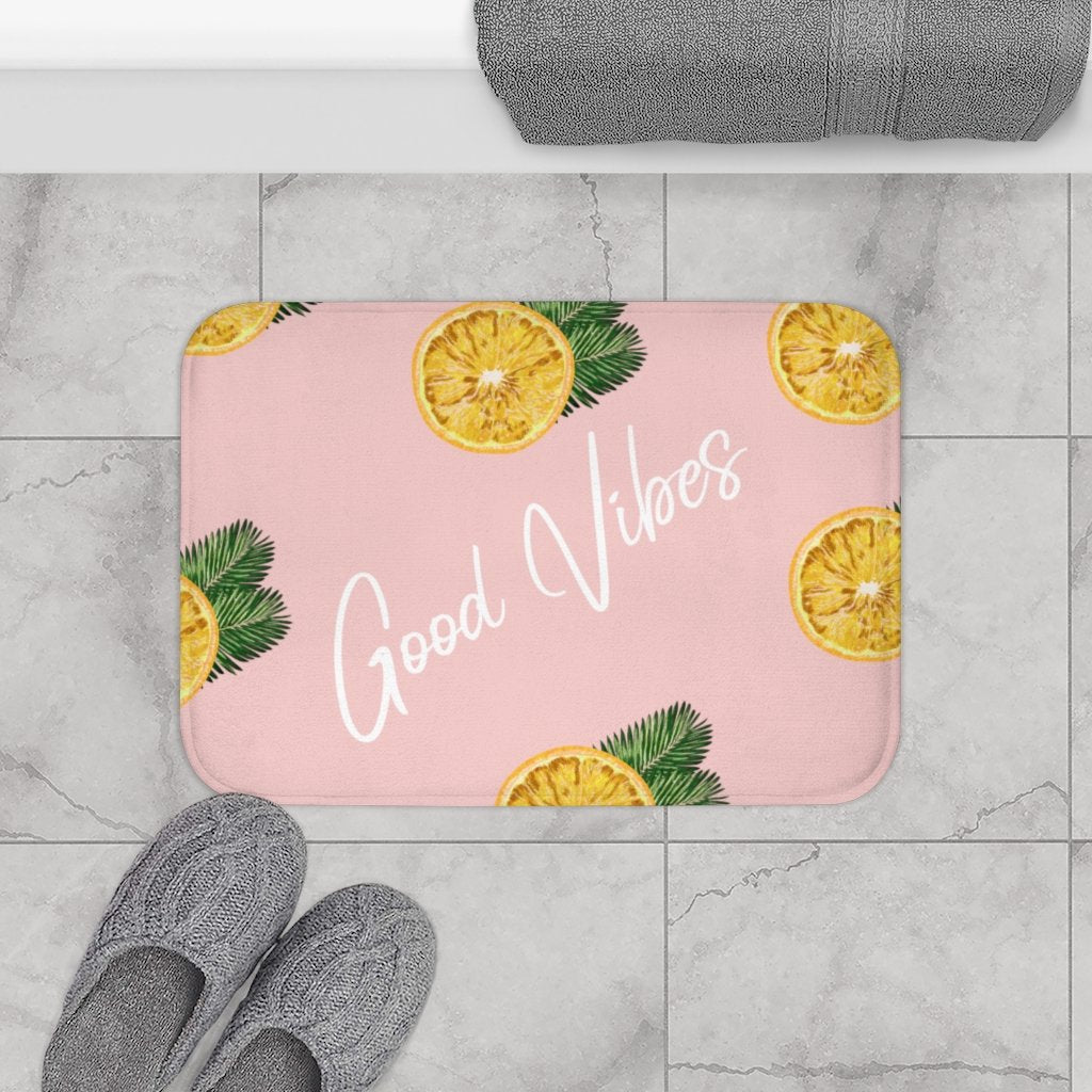 Good Vibes Lemon Bath Mat - Fortunate Lemon Shop