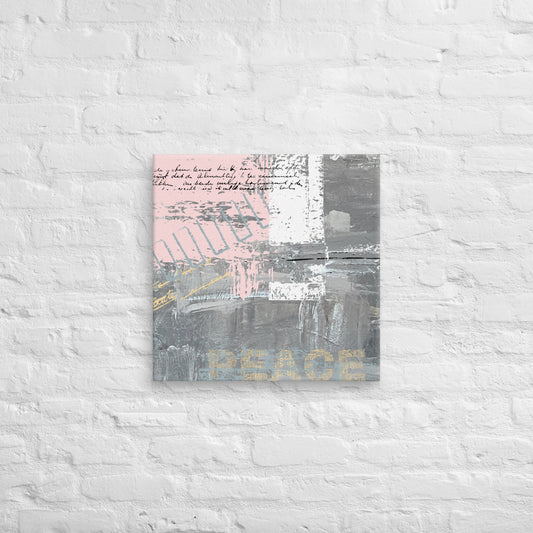Pink Peace Canvas 20″×20″