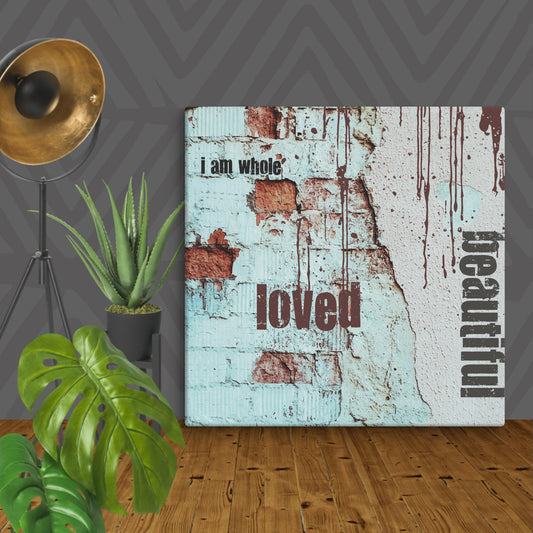 I am Loved Affirmation Art on Canvas Default Title