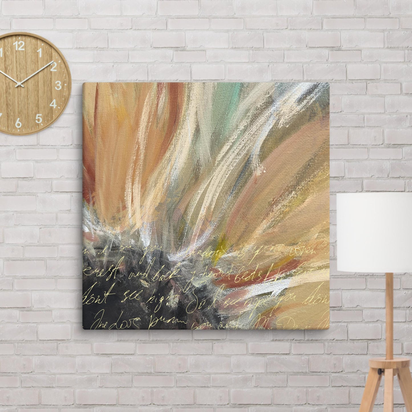 Flower Print on Canvas 30″×30″