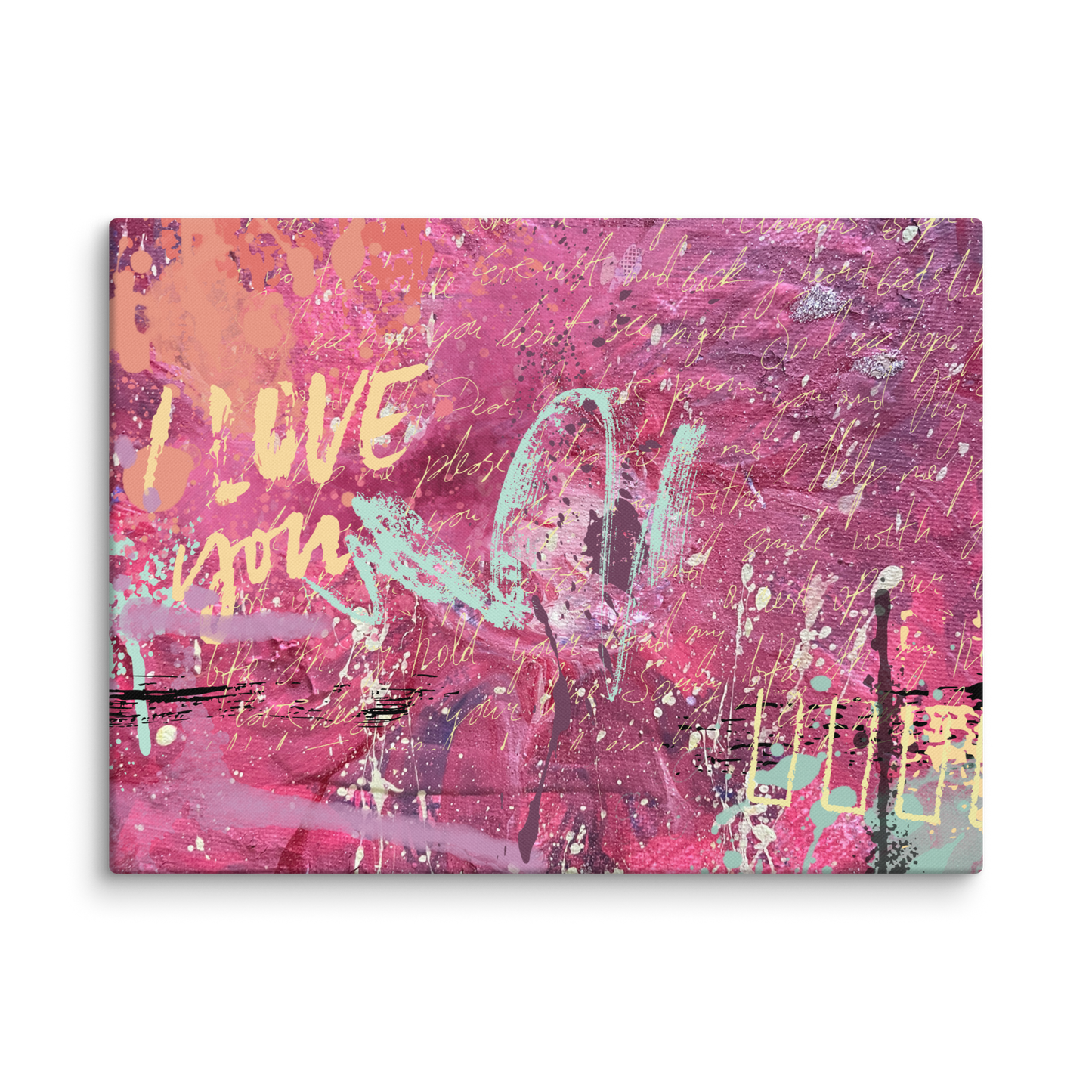 I Love You Boldly Canvas Print - Fortunate Lemon Shop
