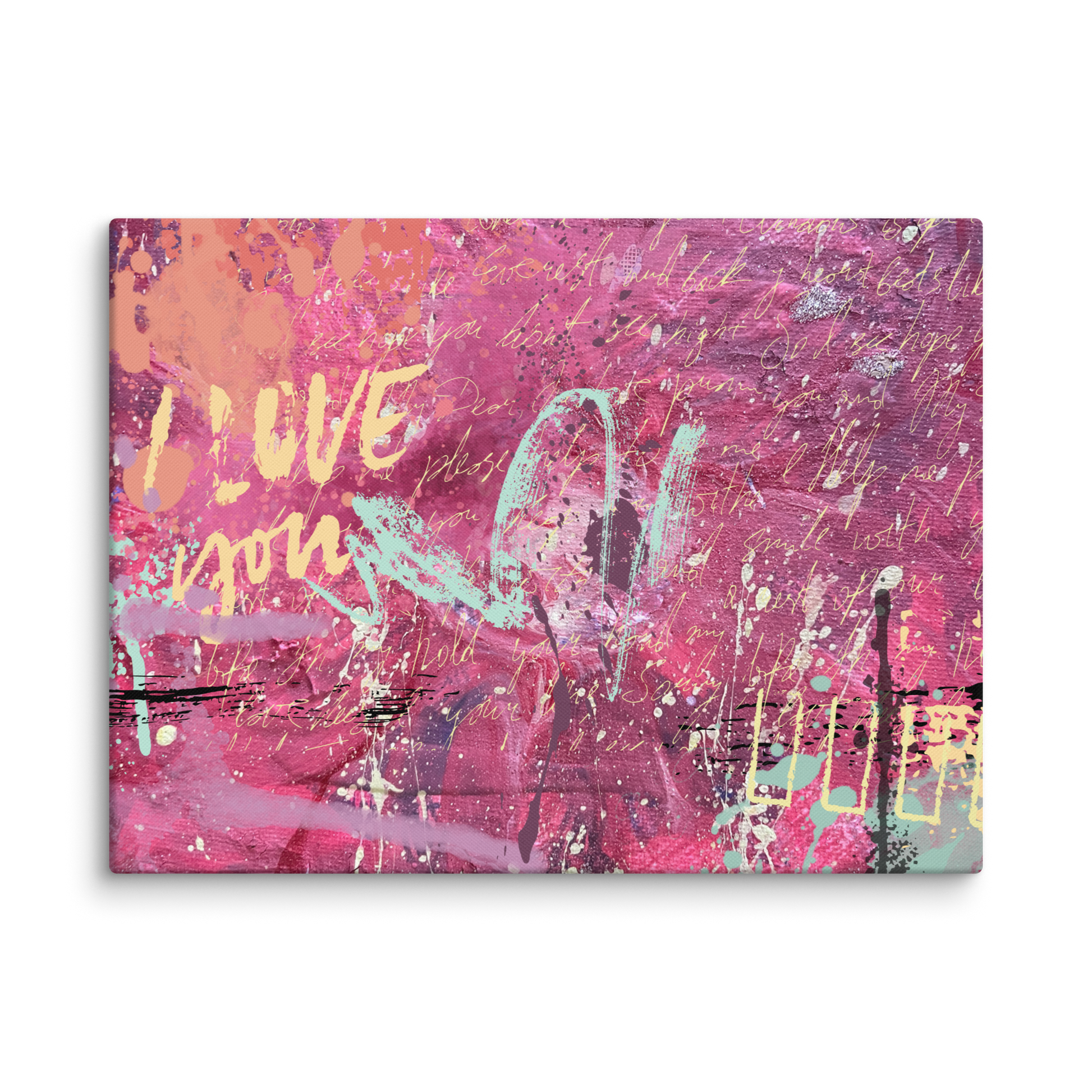 I Love You Boldly Canvas Print - Fortunate Lemon Shop