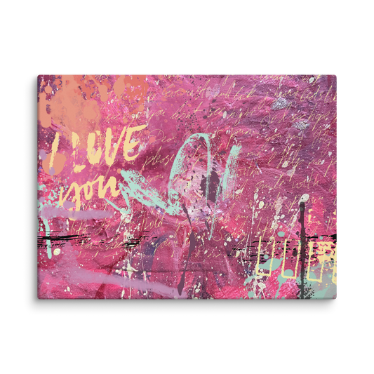 I Love You Boldly Canvas Print - Fortunate Lemon Shop