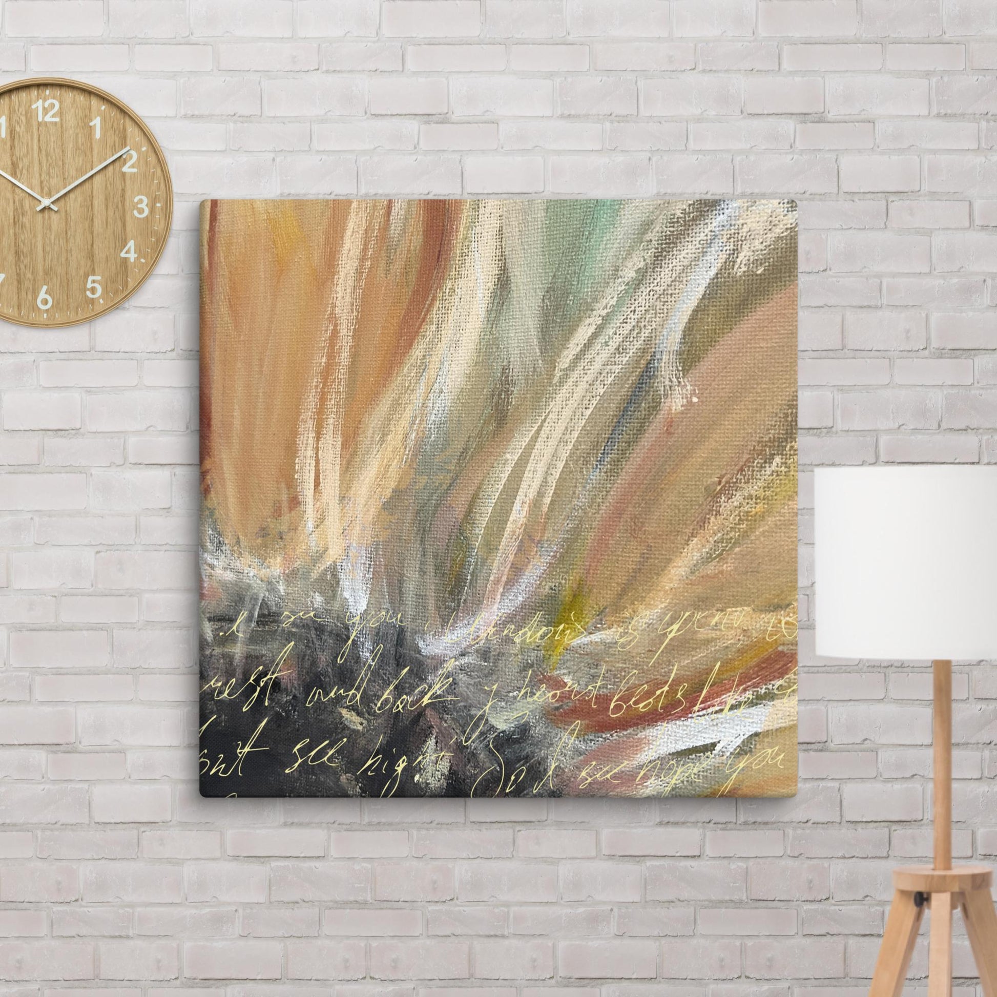 Flower Print on Canvas 36″×36″