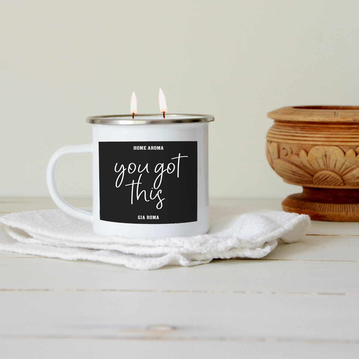 Candle Mug Gift 16oz - Fortunate Lemon Shop