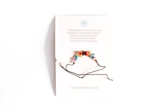 Chakra Balance crystal bracelet/anklet Eco friendly and Sustainable - Fortunate Lemon Shop