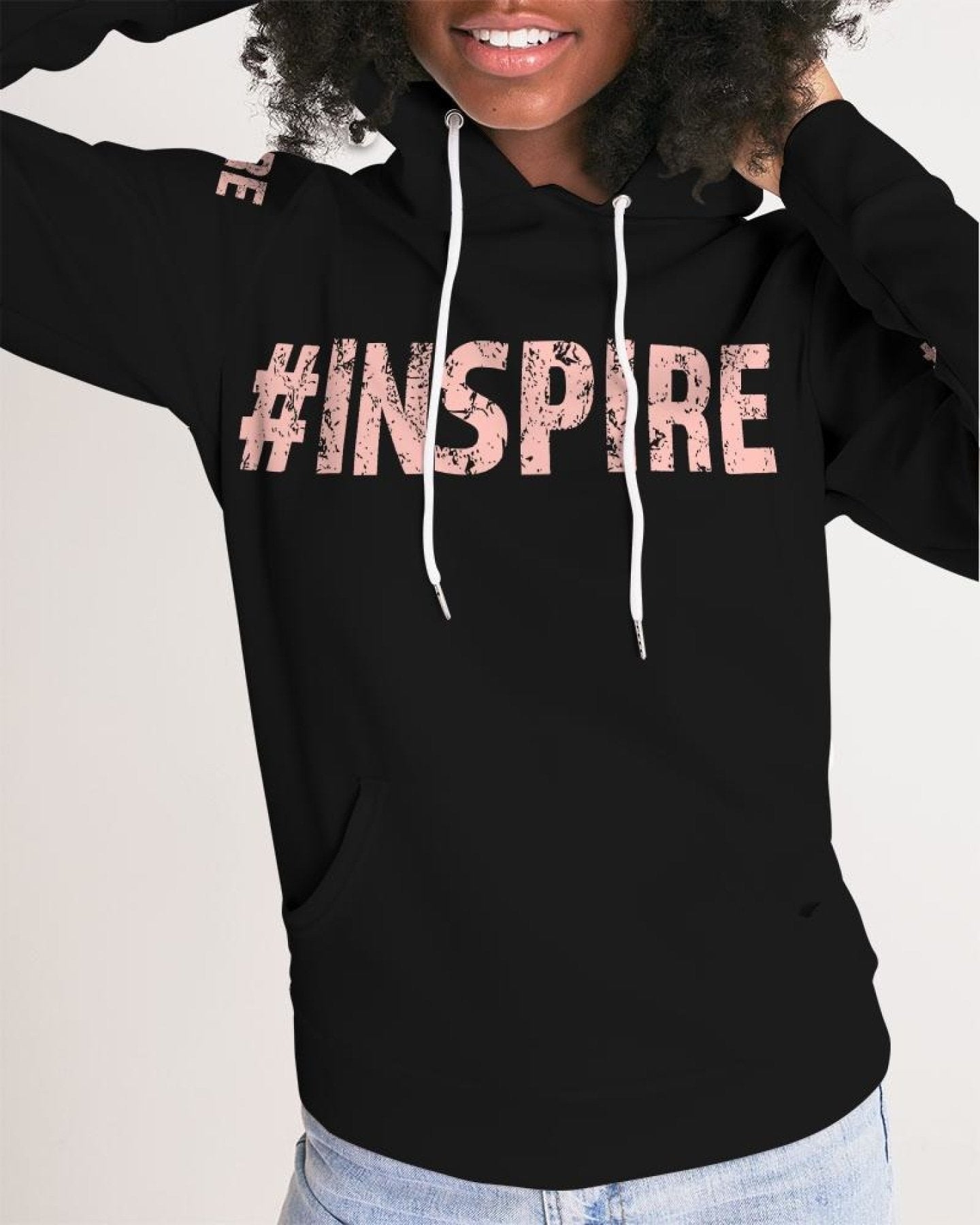 Inspire Womens Hoodie - Pullover Hooded Sweatshirt - Fortunate Lemon Shop