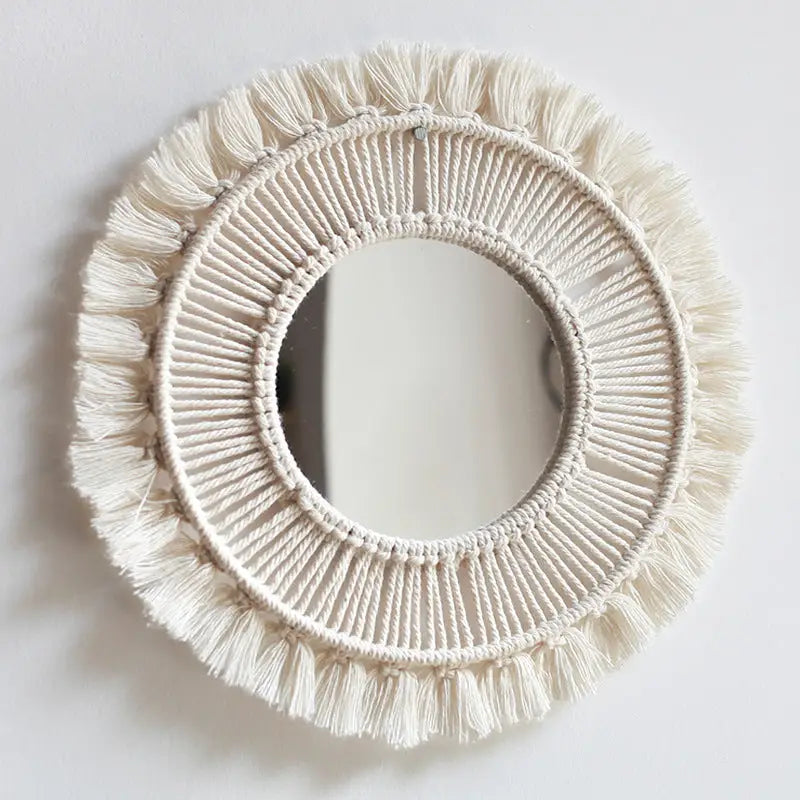 Macrame Mandala Hanging Wall Mirror