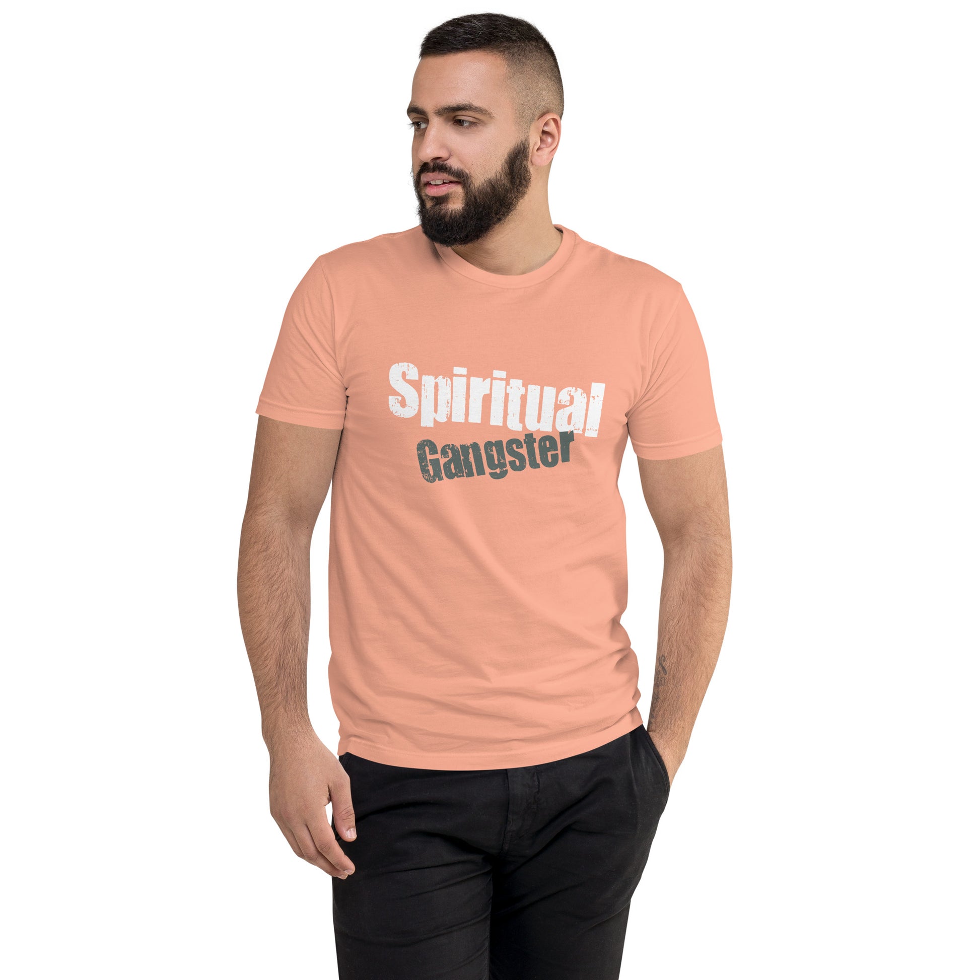 Spiritual Gangster Short Sleeve T-shirt Desert Pink