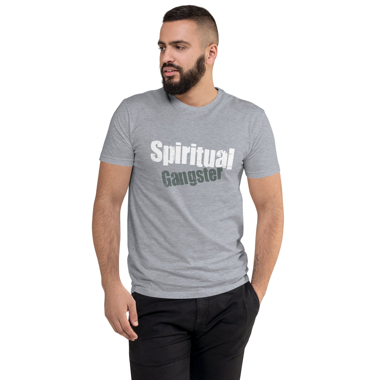 Spiritual Gangster Short Sleeve T-shirt Heather Grey