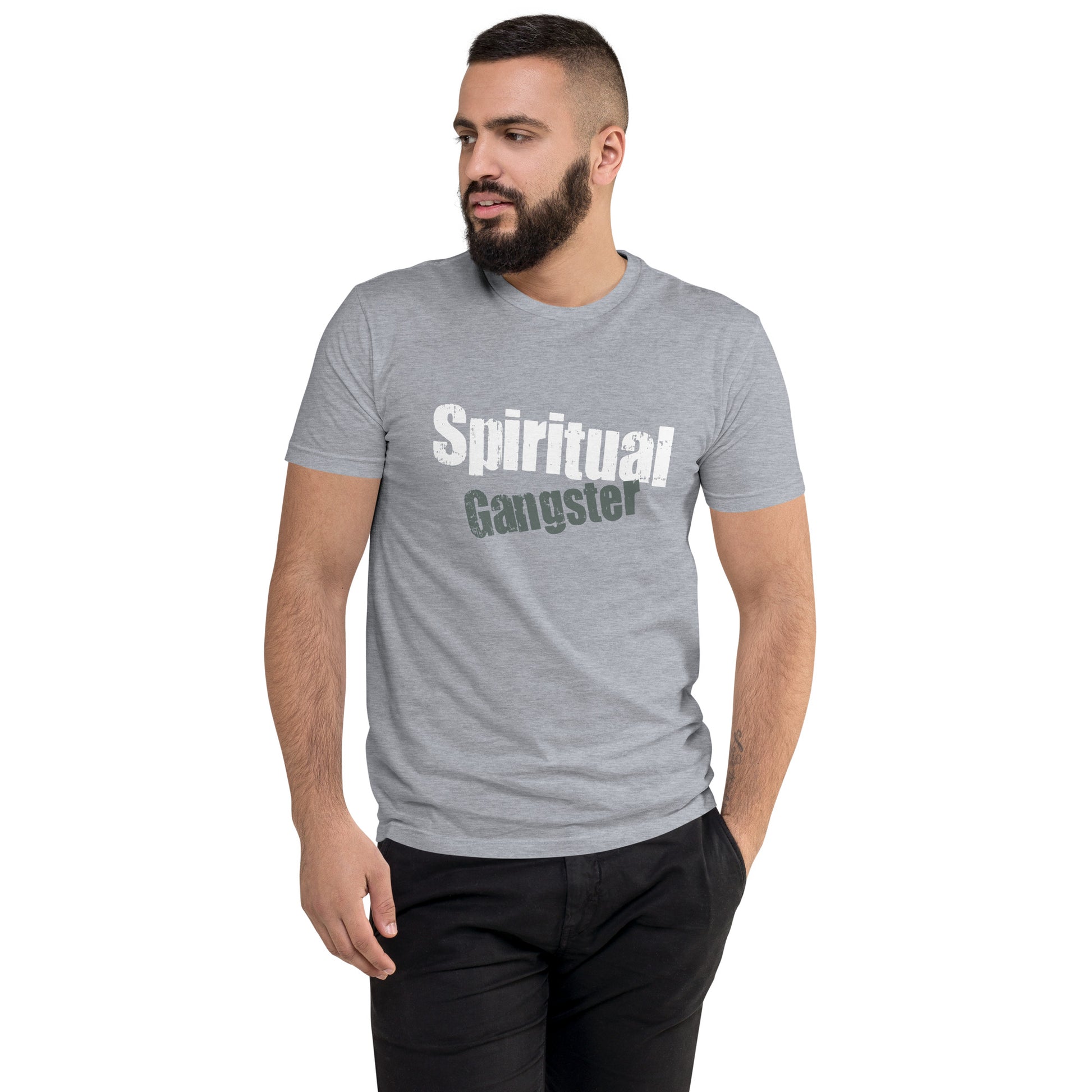 Spiritual Gangster Short Sleeve T-shirt Heather Grey