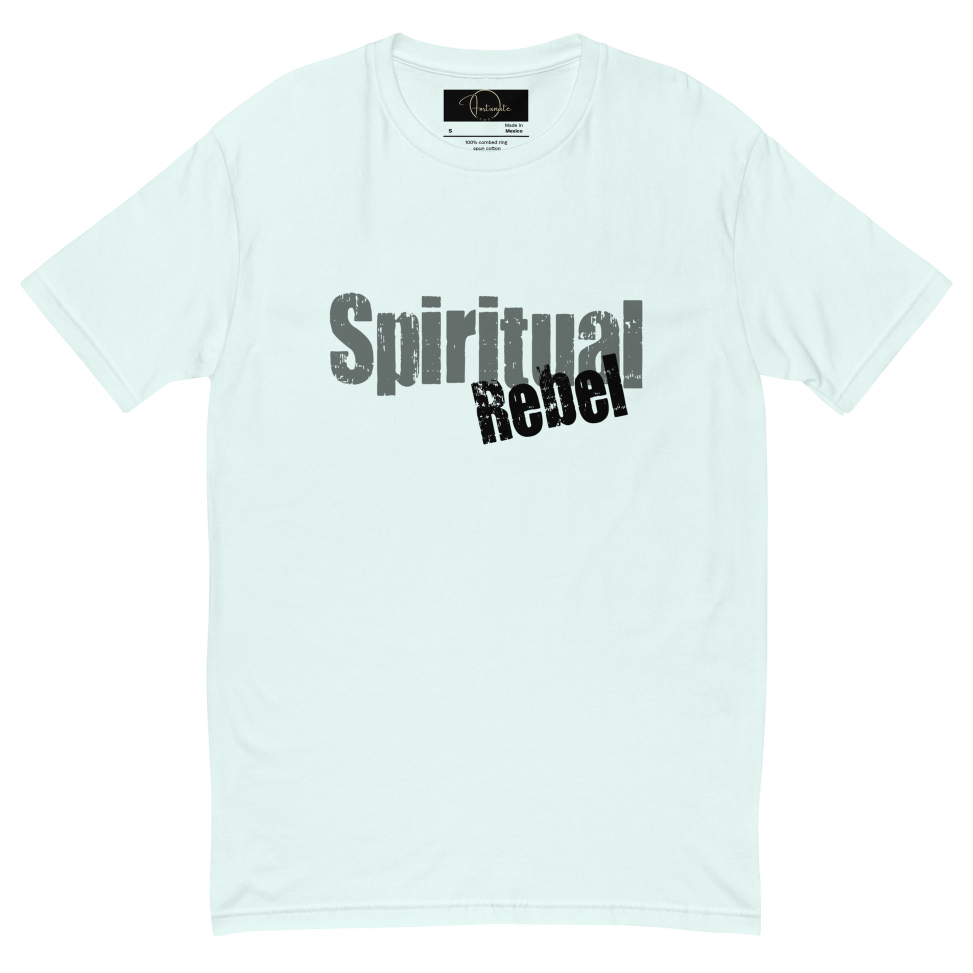 Spiritual Rebel Short Sleeve T-shirt Light Blue