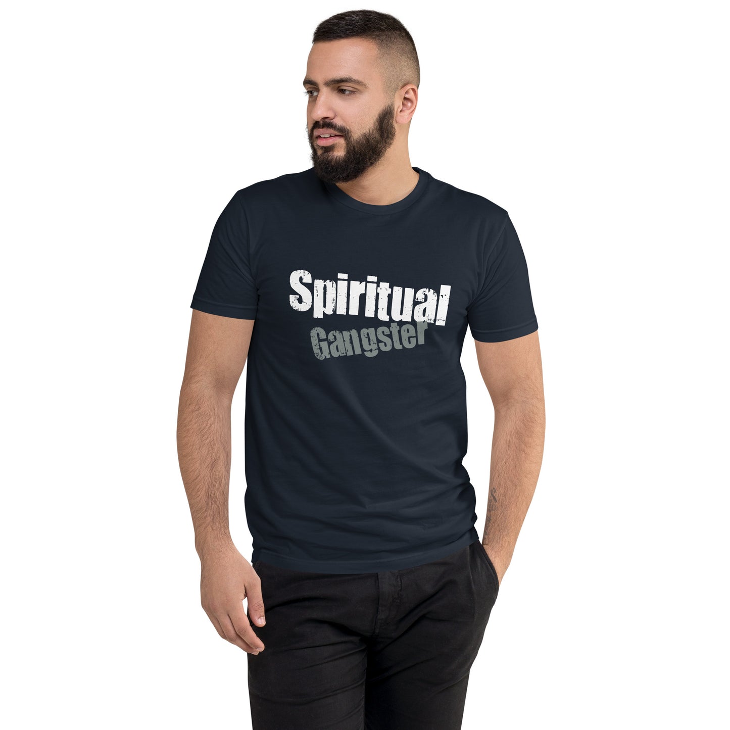 Spiritual Gangster Short Sleeve T-shirt Midnight Navy