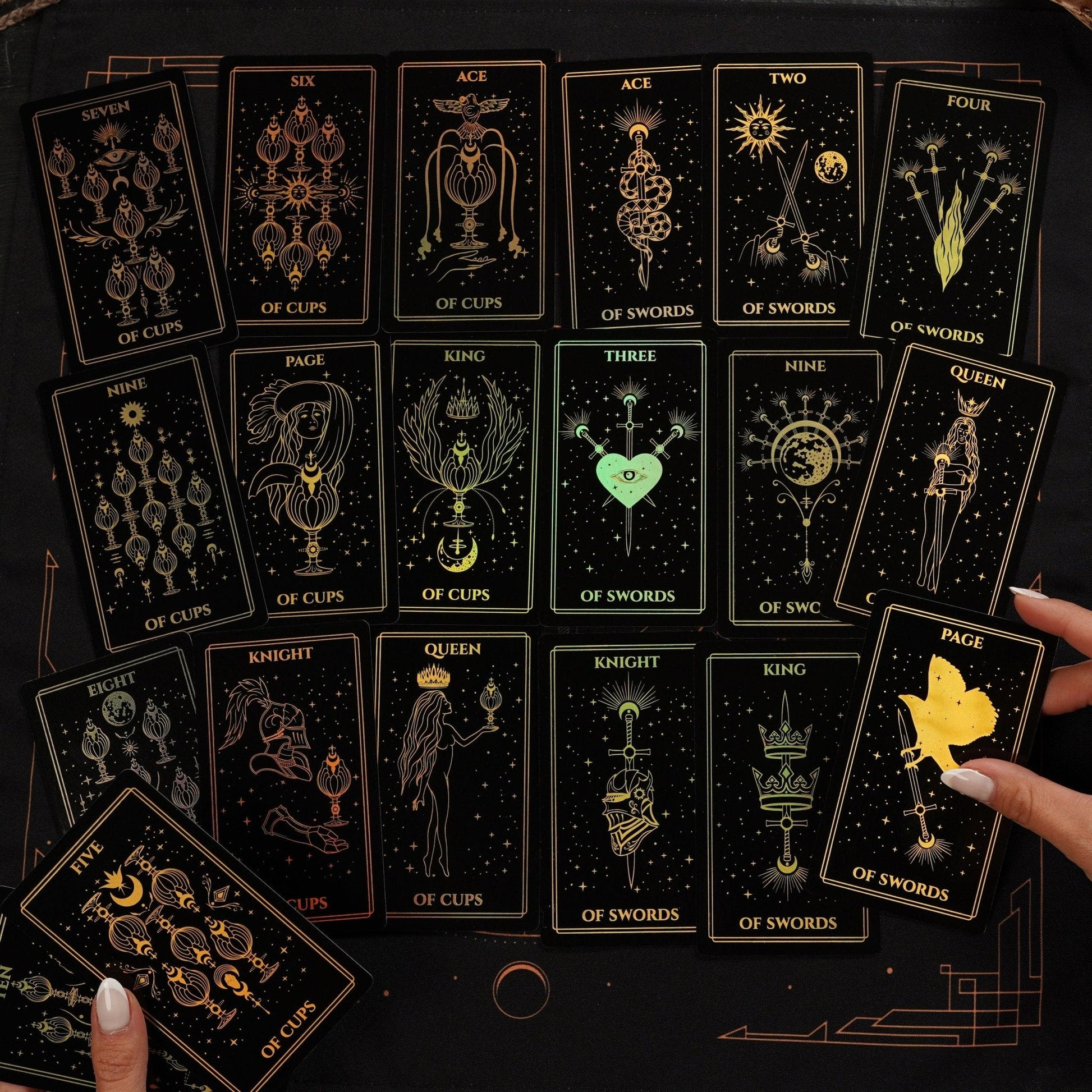 Moonlight Tarot Cards Gold Rainbow Foil - Fortunate Lemon Shop