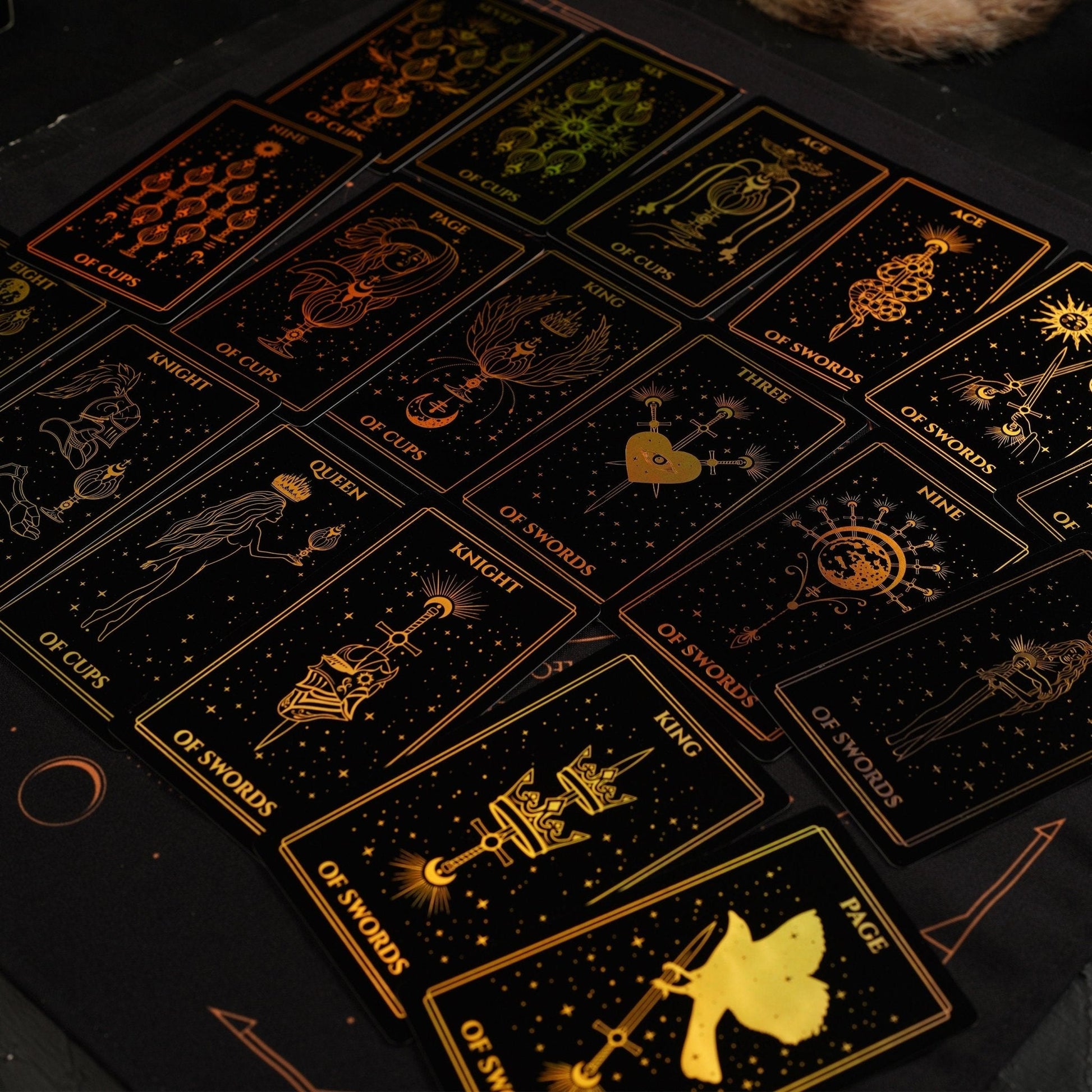 Moonlight Tarot Cards Gold Rainbow Foil - Fortunate Lemon Shop