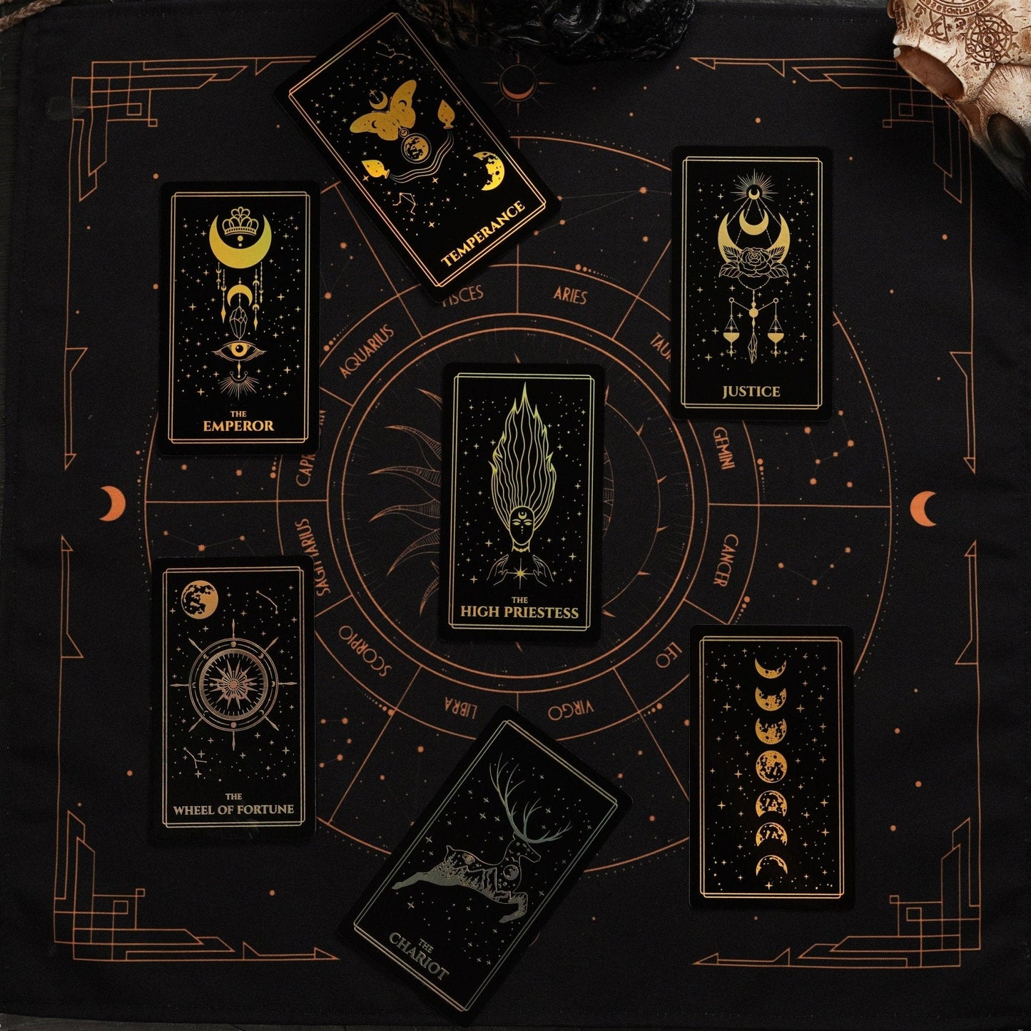 Moonlight Tarot Cards Gold Rainbow Foil - Fortunate Lemon Shop