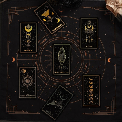 Moonlight Tarot Cards Gold Rainbow Foil - Fortunate Lemon Shop