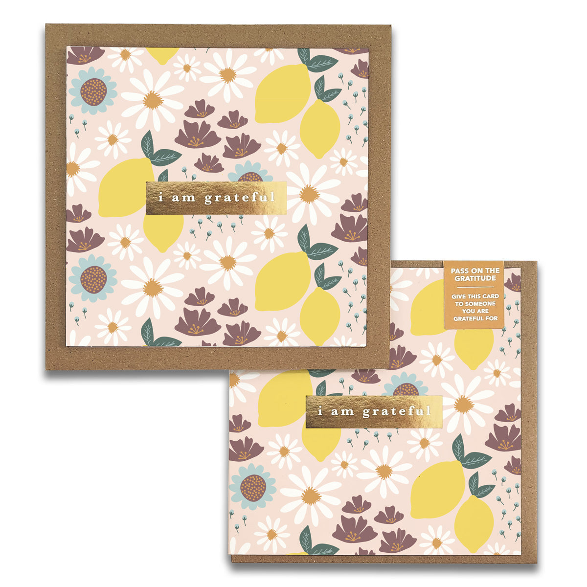 Refreshing Gratitude Greeting Cards - Fortunate Lemon Shop