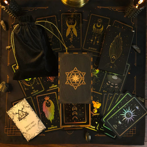 Moonlight Tarot Cards Gold Rainbow Foil - Fortunate Lemon Shop