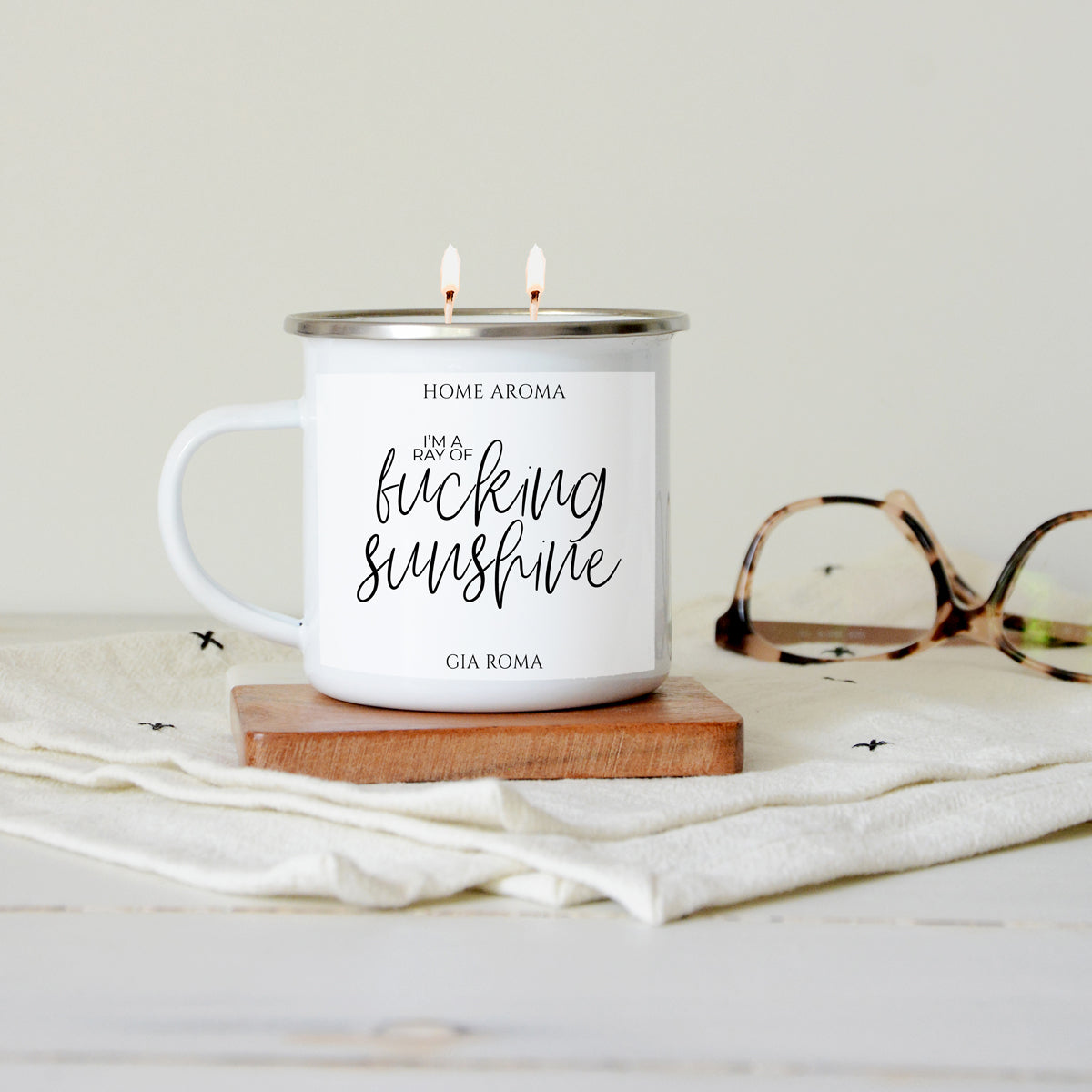 Reusable 16oz Candle Mug - Fortunate Lemon Shop