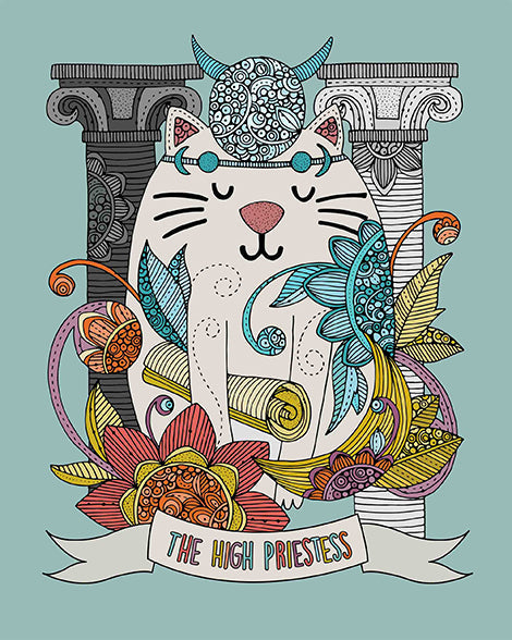 The High Priestess Cat - Fortunate Lemon Shop